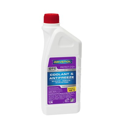 Антифриз RAVENOL OTC Organic Techn.Coolant Premix -40°C 1.5L