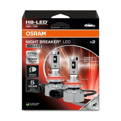 OSRAM H8 LED NIGHT BREAKER SMART 6000K 7W 12V 2PCS