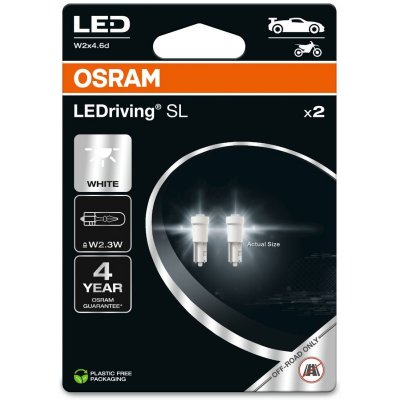 OSRAM WHITE 6000K W2.3W (T5) LED 0,25W 12V 2PCS