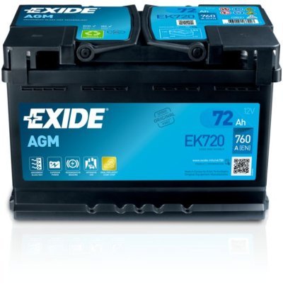 EXIDE EK720 AGM 72AH