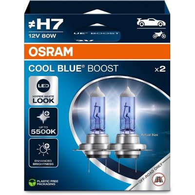 OSRAM COOL BLUE BOOST H7 5500K 80W 12V 2PCS