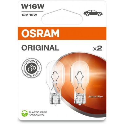 OSRAM ORIGINAL LINE AUX W16W 16W 12V 2PCS