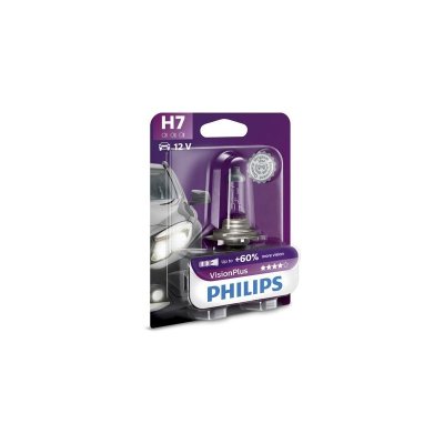 PHILIPS VISIONPLUS H7 3400K 55W 12V
