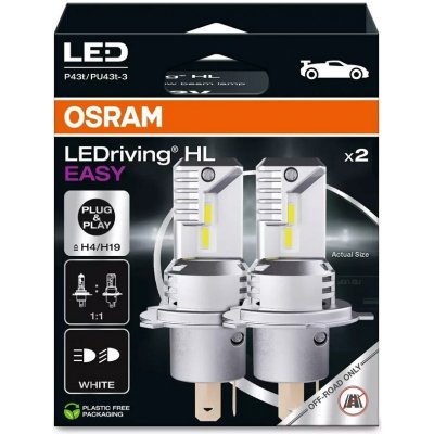 OSRAM H4/H19 LEDRIVING HL EASY 6500K 22/24W 12V 2PCS