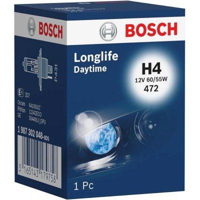 BOSCH LONGLIFE DAYTIME H4 4000K 55W 12V