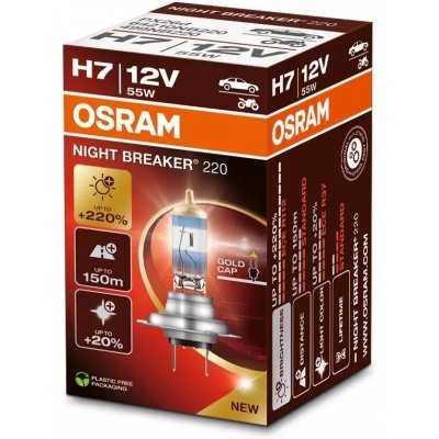 OSRAM NIGHT BREAKER +220% H7 55W 12V