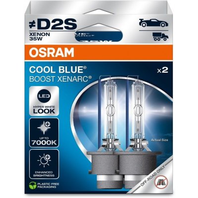 OSRAM XENARC COOL BLUE BOOST D2S 7000K 35W 85V 2PCS