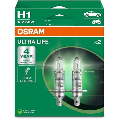 OSRAM ULTRA LIFE H1 3200K 55W 12V 2PCS