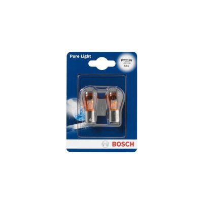 BOSCH PURE LIGHT PY21W AMBER 12V 2PCS