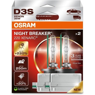 OSRAM XENARC NIGHT BREAKER 220 D3S 4400K 35W 42V 2PCS
