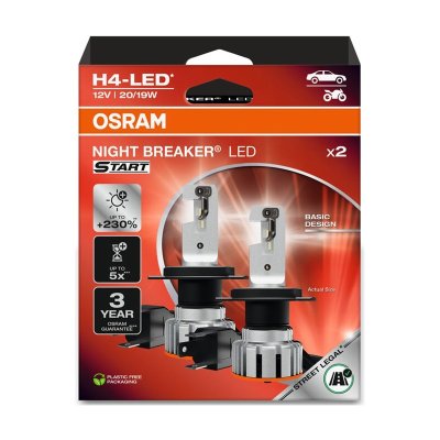 OSRAM H4-LED NIGHT BREAKER SMART 6000K 20/19W 12V +230% 2PCS