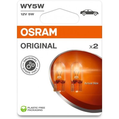 OSRAM ORIGINAL LINE AUX WY5W AMBER 12V 2PCS