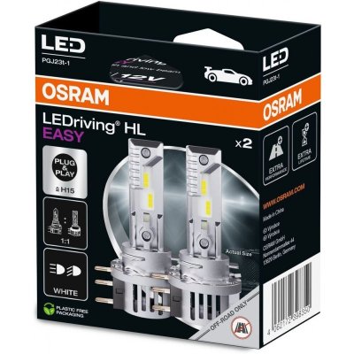 OSRAM H15 6500K LEDRIVING HL EASY 16.5/3.8W 12V 2PCS