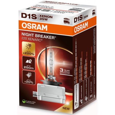 OSRAM XENARC NIGHT BREAKER 220 D1S 4500K 35W 85V 