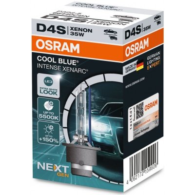 OSRAM XENARC COOL BLUE INTENSE NEXTGEN+150% D4S 6200K 35W 42V