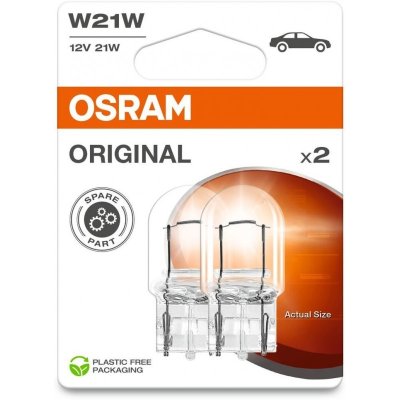 OSRAM ORIGINAL LINE AUX W21W 21W 12V 2PCS