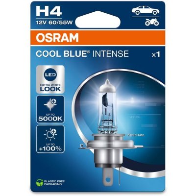OSRAM COOL BLUE INTENSE NEXTGEN +100% H4 5000K 60/55W 12V 