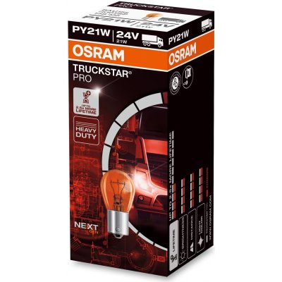 OSRAM TRUCKSTAR PRO PY21W AMBER 24V 10 PCS