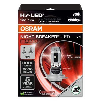 OSRAM H7-LED NIGHT BREAKER SPEED 6000K 16W 12V