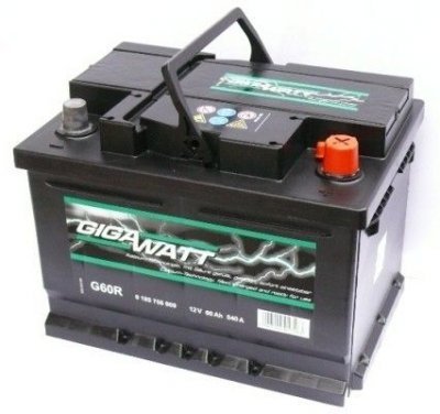 GIGAWATT 60AH 540A R+