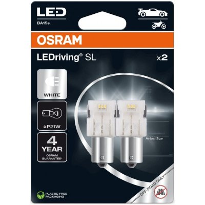 OSRAM WHITE 6000K P21W LED 1,4W 12V 2PCS
