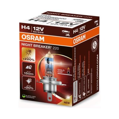 OSRAM NIGHT BREAKER +220% H4 60/55W 12V