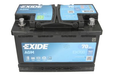 EXIDE EK700 START&STOP AGM 70AH