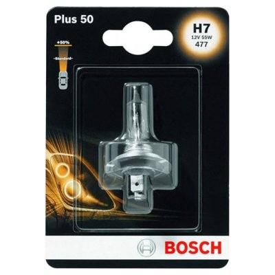 BOSCH PLUS 50% H7 3200K 55W 12V