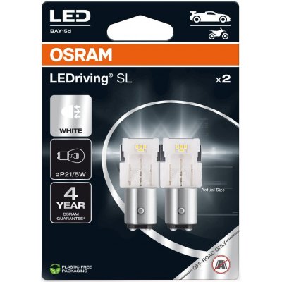 OSRAM WHITE 6000K P21/5W LED 1,7W 12V 2PCS