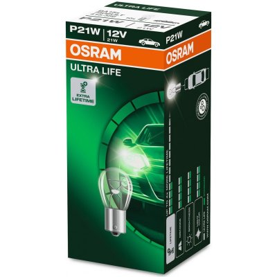 OSRAM ULTRALIFE AUX P21W 12V 10 PCS