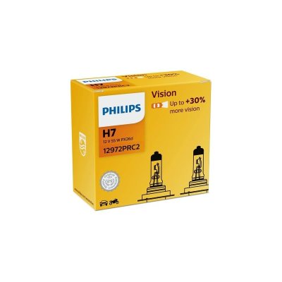 PHILIPS VISION H7 3200K 55W 12V 2PCS
