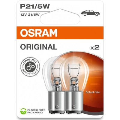 OSRAM ORIGINAL LINE AUX P21/5W 21/5W 12V 2PCS