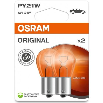 OSRAM AMBER ORIGINAL LINE PY21W 12V 2PCS