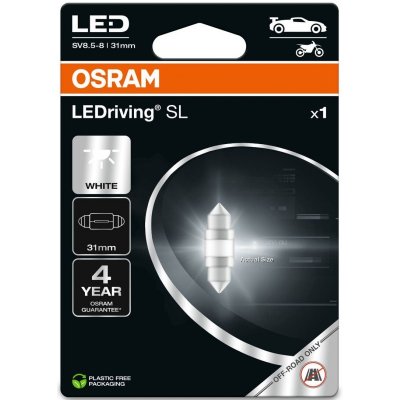 OSRAM WHITE 6000K C5W (31 MM) 6000K 1W 12V