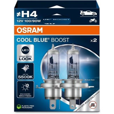 OSRAM COOL BLUE BOOST H4 5500K 100/90W 12V 2PCS