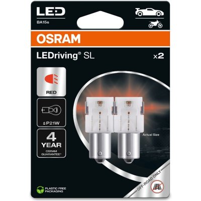 OSRAM RED P21W LED 1,4W 12V 2PCS
