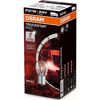 OSRAM TRUCKSTAR PRO AUX P21W 21W 24V 10 PCS