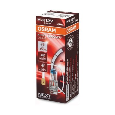 OSRAM NIGHT BREAKER LASER +150% H3 55W 12V