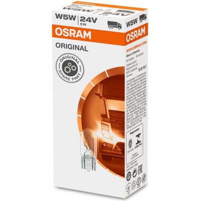 OSRAM ORIGINAL LINE AUX W3W 5W 24V 10 PCS