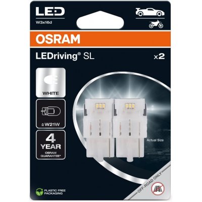 OSRAM WHITE 6000K W21/5W LED 1,7W 12V 2PCS