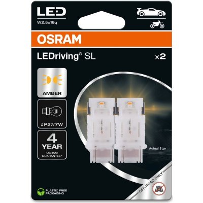 OSRAM AMBER P27/7W LED 1,9W 12V 2PCS