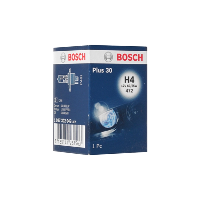 BOSCH PLUS 30% H4 3200K 55W/60W 12V