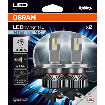 OSRAM H4 LEDRIVING HL INTENSE NXT 6000K 42/40W 12V 2PCS