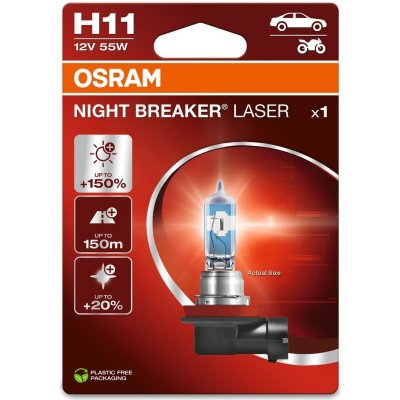 OSRAM NIGHT BREAKER LASER +150% H11 3200K 55W 12V