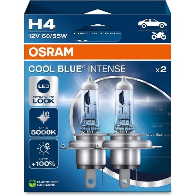 OSRAM COOL BLUE INTENSE NEXTGEN +100% H4 5000K 60/55W 12V 2PCS