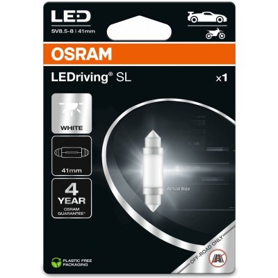 OSRAM WHITE 6000K C5W (41 MM) 6000K 0,6W 12V