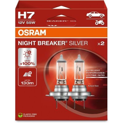 OSRAM NIGHT BREAKER SILVER H7 55W 12V 2PCS