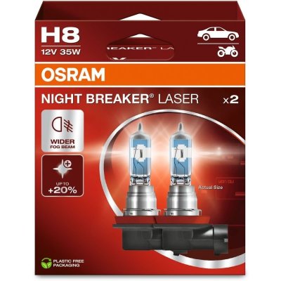 OSRAM NIGHT BREAKER LASER +150% H8 35W 12V 2PCS