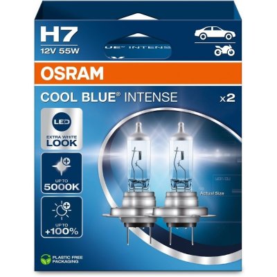 OSRAM COOL BLUE INTENSE NEXTGEN +100% H7 5000K 55W 12V 2PCS