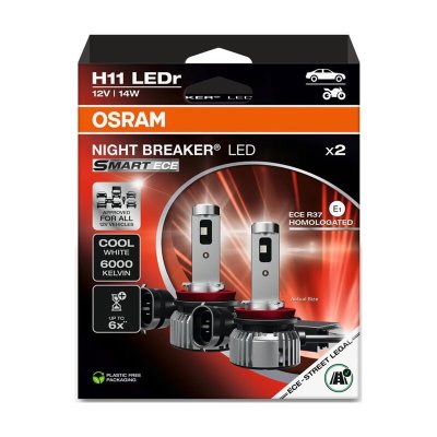 OSRAM H11 LED NIGHT BREAKER SMART ECE 6000K 14W 12V 2PCS